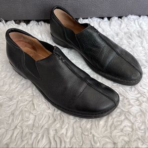 Donald J Pliner black leather loafers, 7.5M